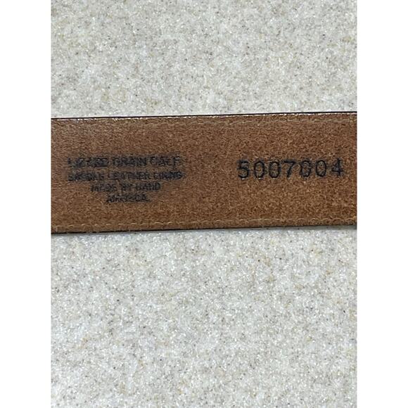 Martin Dingman Imported Lizard Grain Calf Leather Handmade In USA 34” Black Belt - Picture 6 of 12